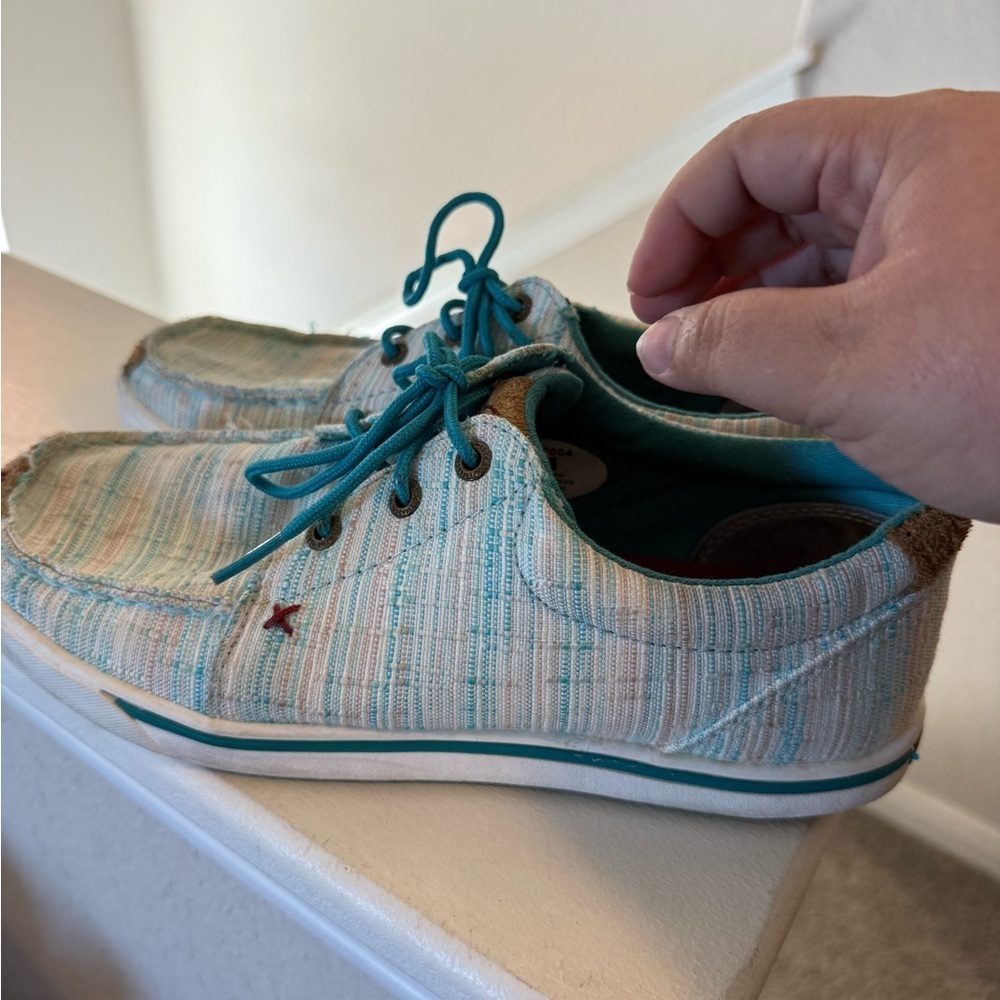 Twisted X Women's Hooey Loper, Moc Toe, Blue & Multi Size 8M - Picture 6 of 8